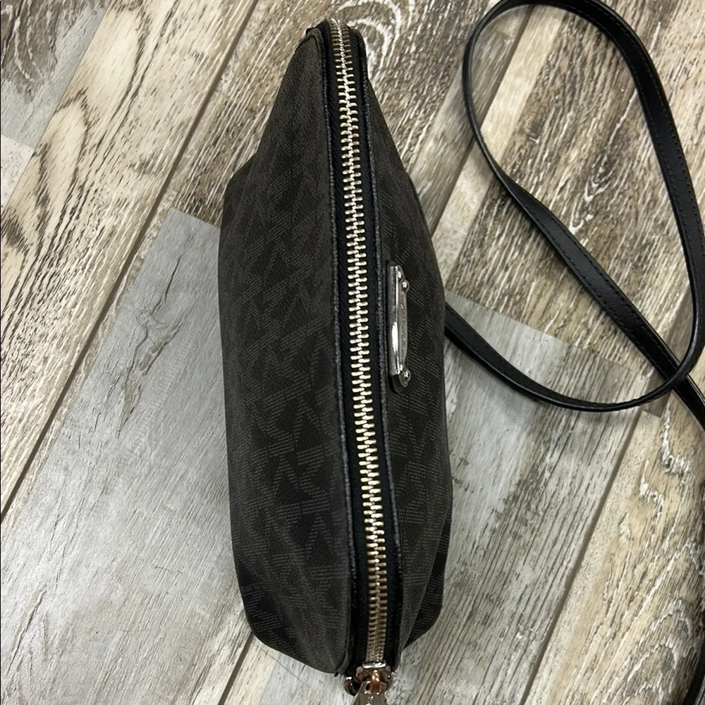 Michael Kors Black Crossbody Bag with Signature Monogram